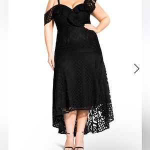 City Chic black Macy Femme Fatal dress